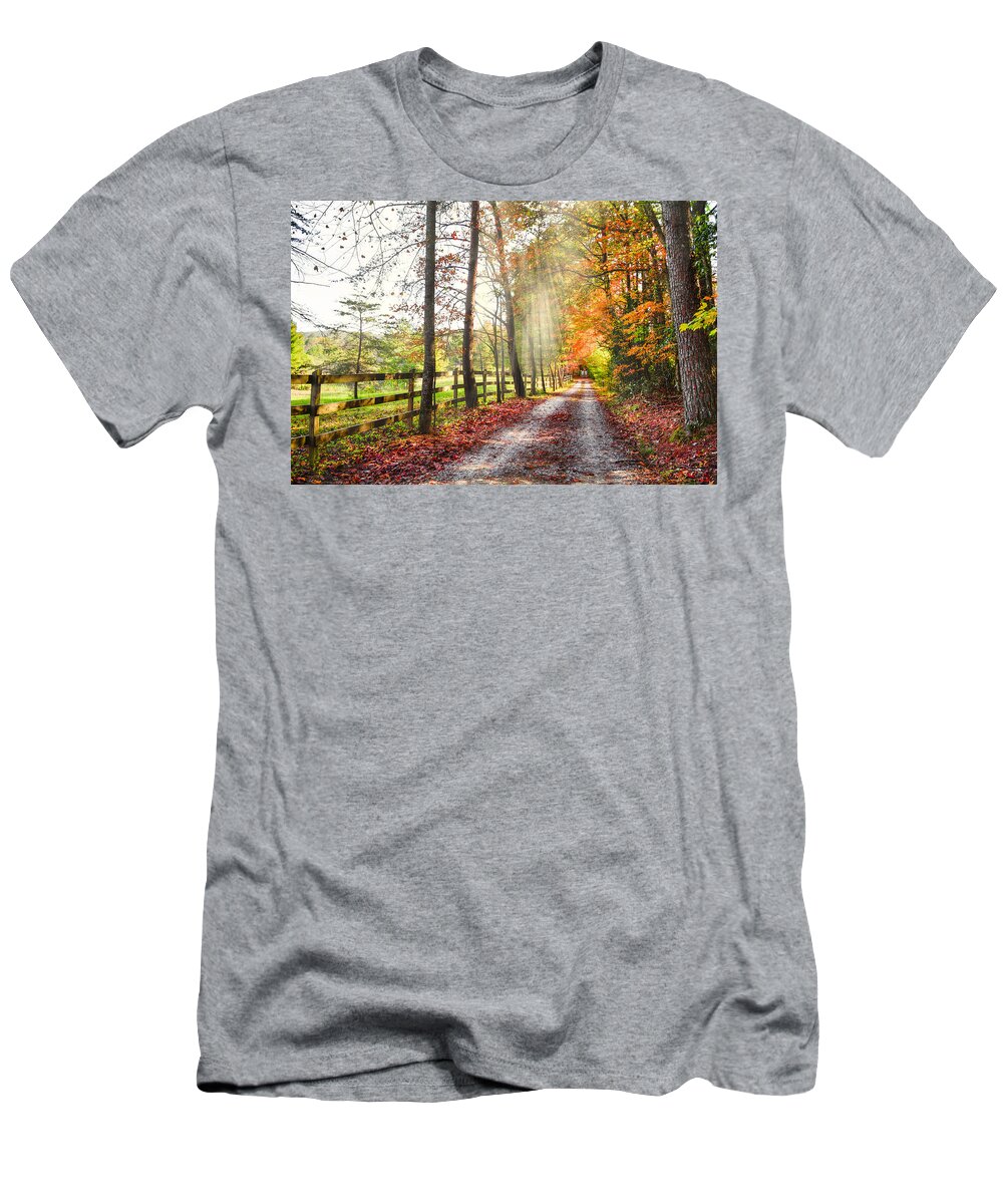 Appalachia T-Shirt featuring the photograph Take the Back Roads by Debra and Dave Vanderlaan