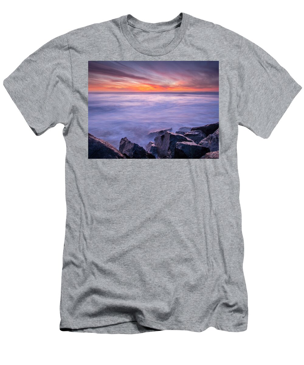 Humboldt Bay T-Shirt featuring the photograph Technicolor Dusk by Greg Nyquist