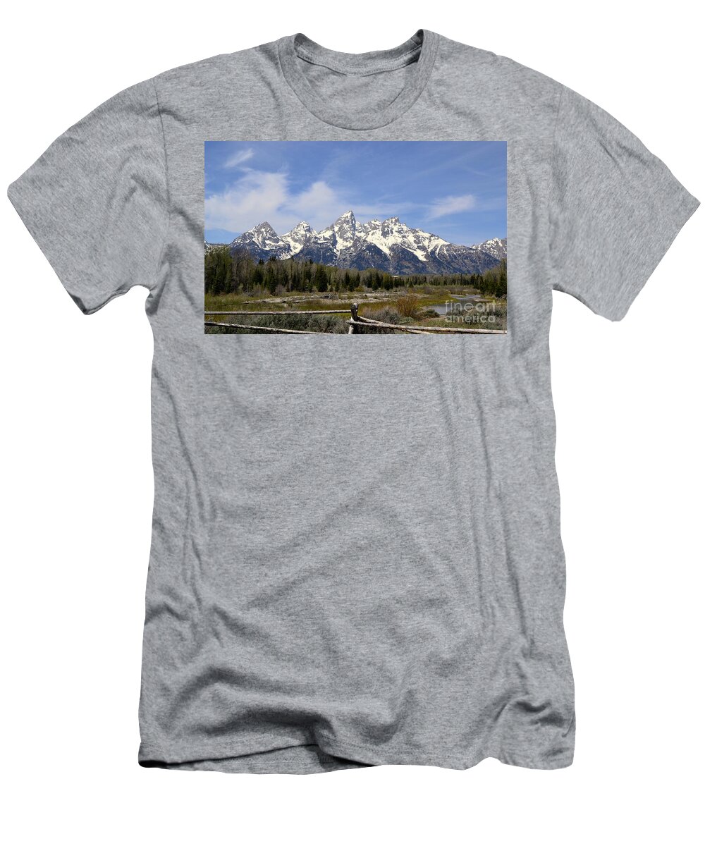 Mountains T-Shirt featuring the photograph Teton Majesty by Dorrene BrownButterfield