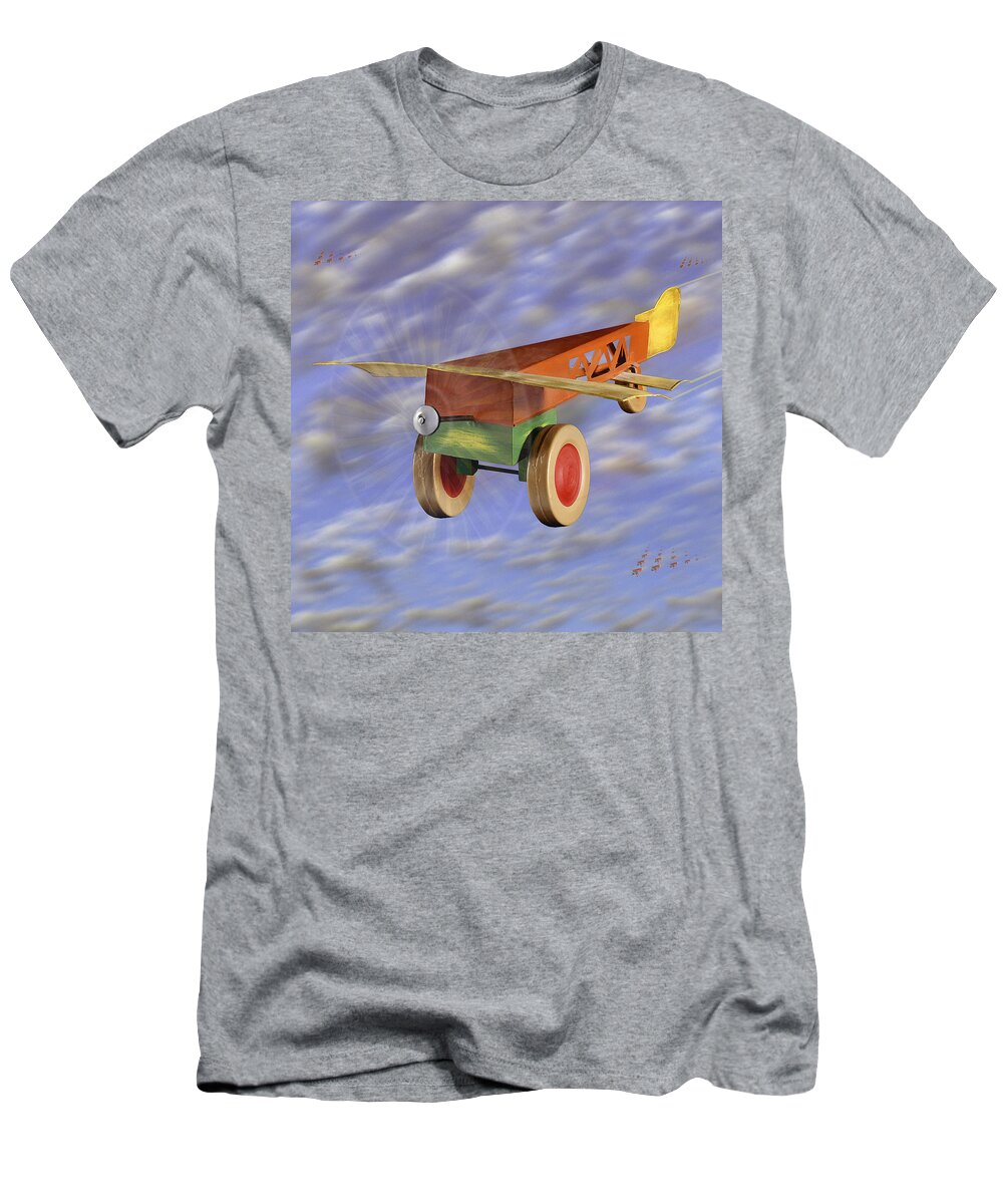 Toy Planes T-Shirt featuring the photograph The 356th Toy Plane Squadron 2 by Mike McGlothlen