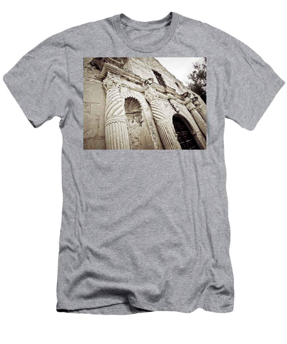 The Alamo T-Shirt featuring the digital art The Alamo by Linda Unger