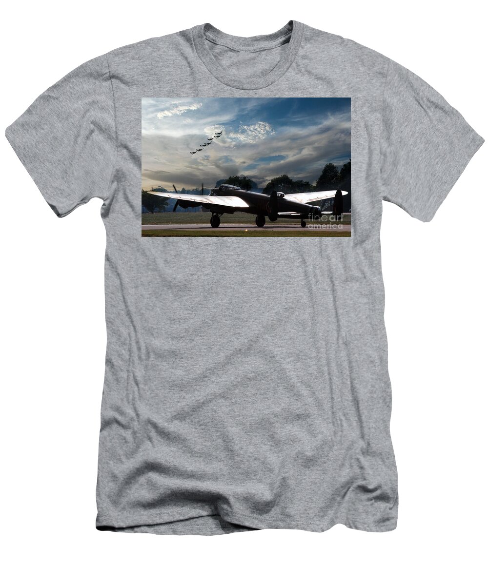 Avro T-Shirt featuring the digital art The BBMF by Airpower Art