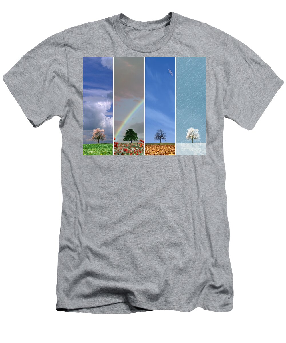 Nag003144 T-Shirt featuring the photograph The Four Seasons by Edmund Nagele FRPS
