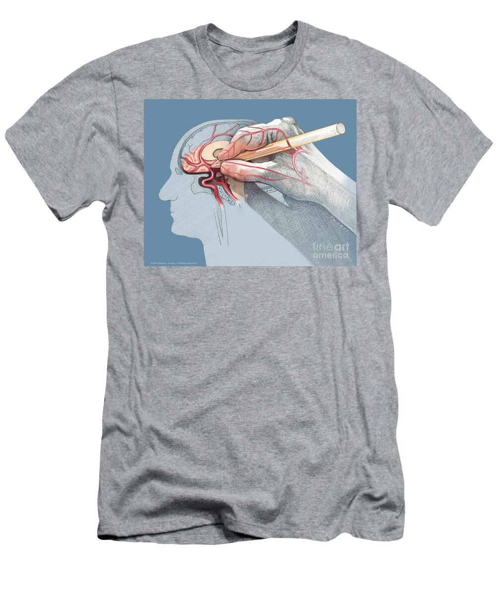Hand T-Shirt featuring the painting The Hand Knows by Catherine Twomey