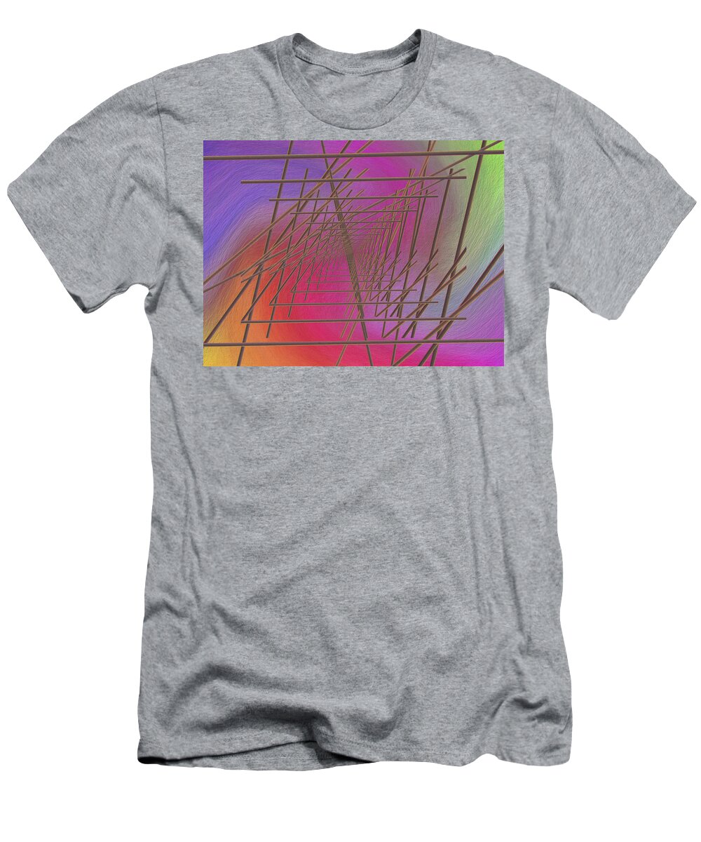 Abstract T-Shirt featuring the digital art The Latticework 2 by Tim Allen