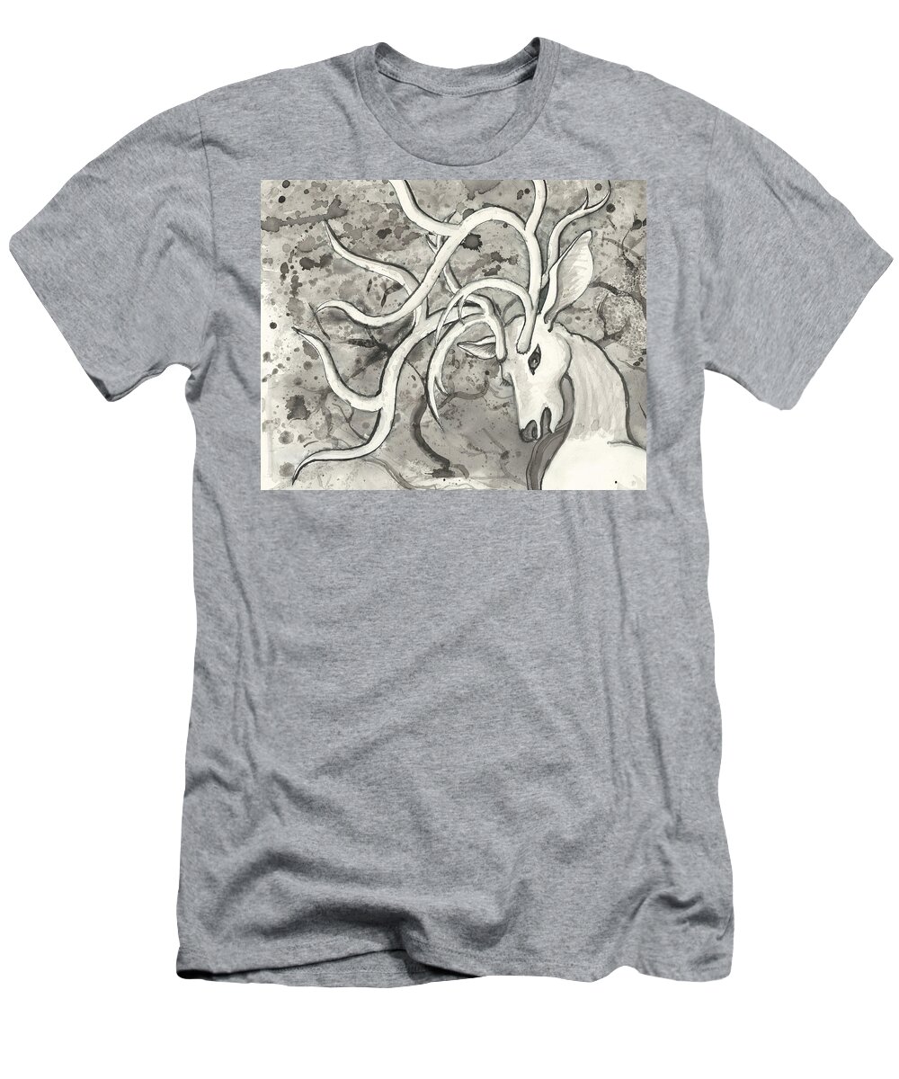 The Martyr T-Shirt featuring the drawing The Martyr detail by Melinda Dare Benfield
