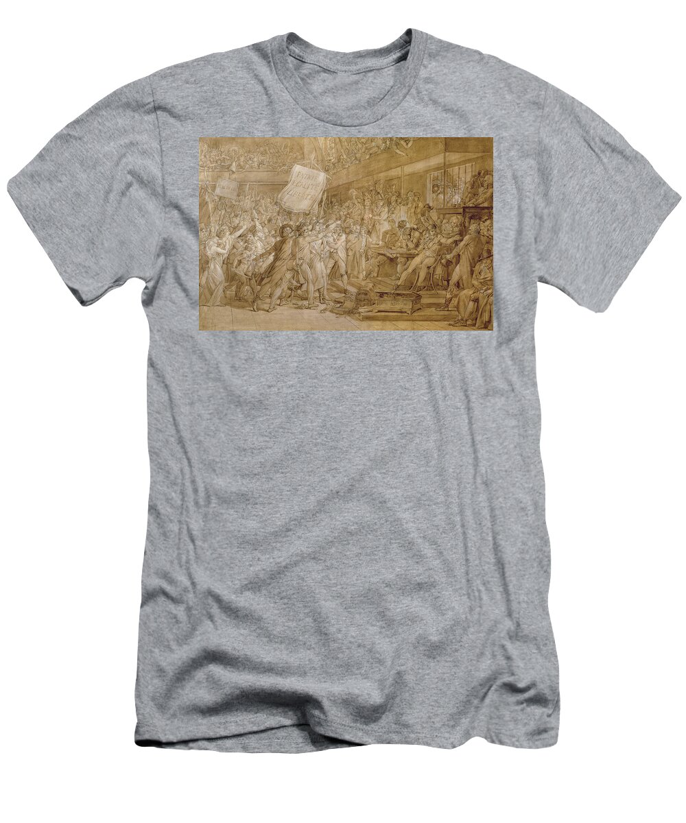 Assembly T-Shirt featuring the painting The People of Paris Storm the Tuileries by Francois Gerard