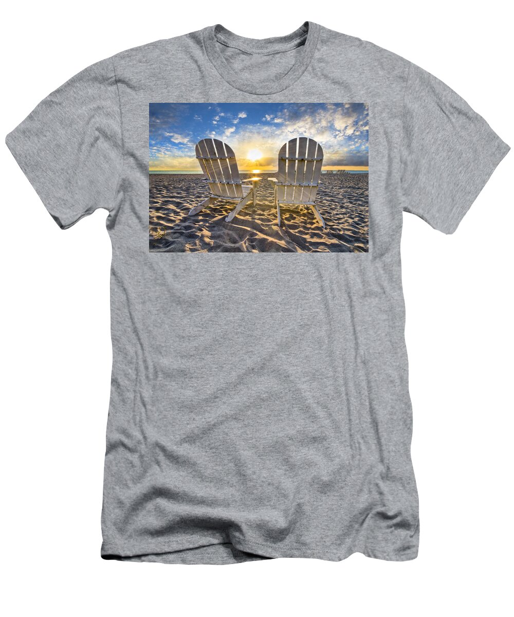 Clouds T-Shirt featuring the photograph The Salt Life by Debra and Dave Vanderlaan