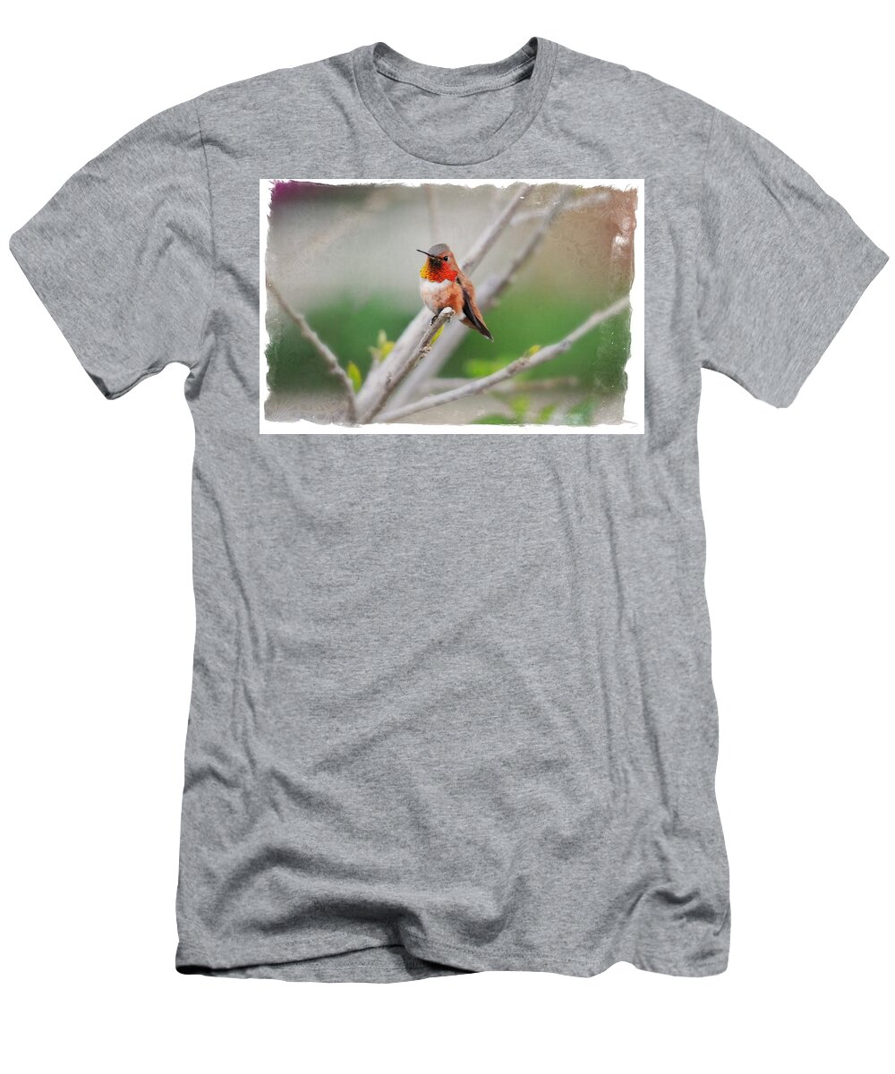 Hummingbirds T-Shirt featuring the photograph The Sweetness of Spring by Lynn Bauer