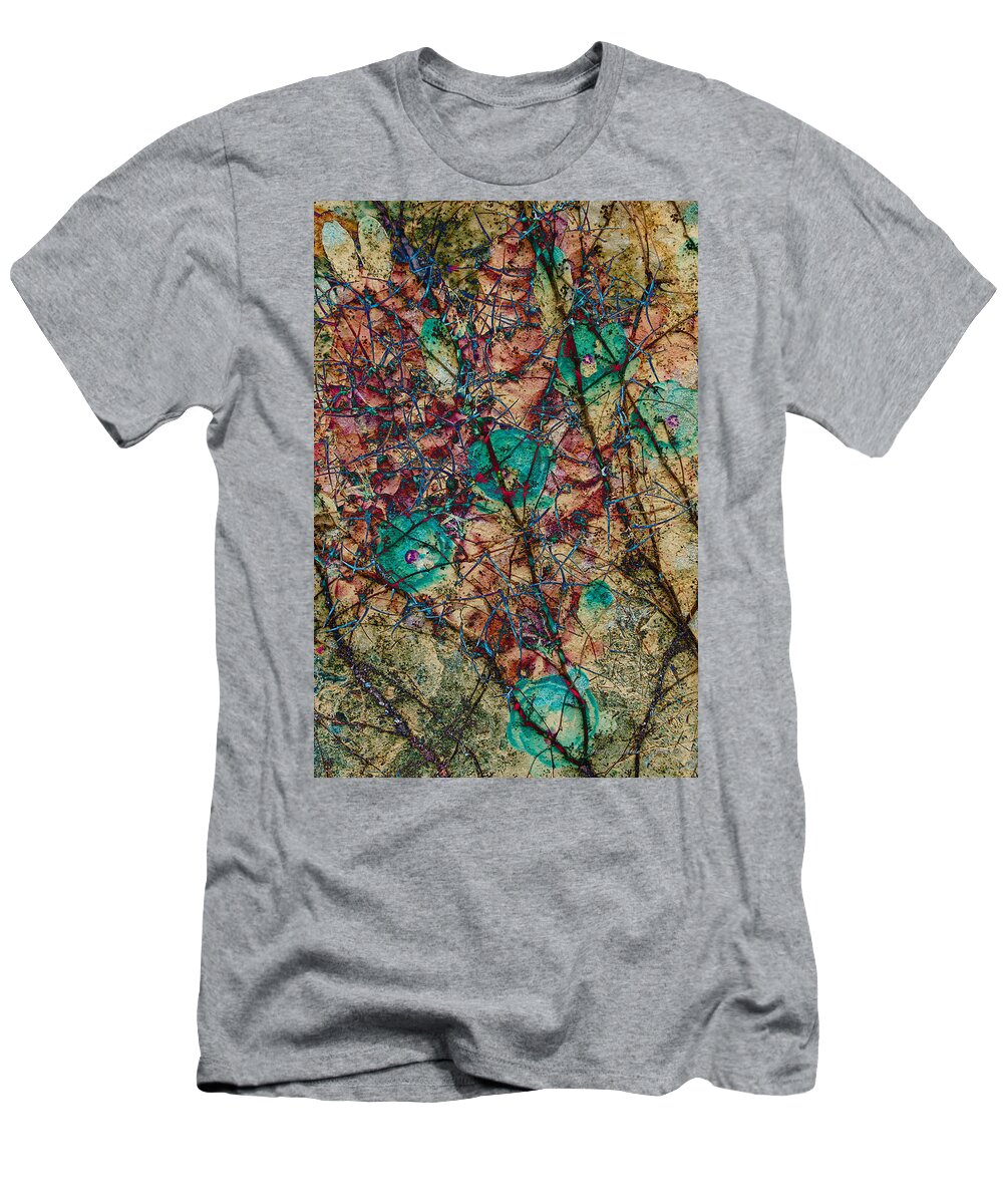  Thought T-Shirt featuring the mixed media Thought by Charles Muhle