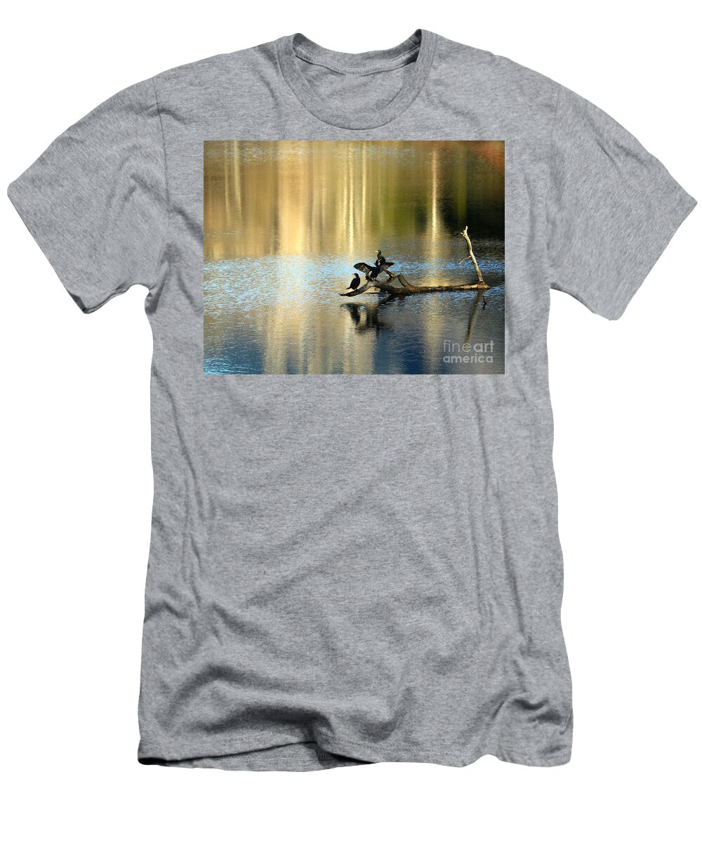 Cormorant T-Shirt featuring the photograph Go Your Own Way by Michelle Twohig