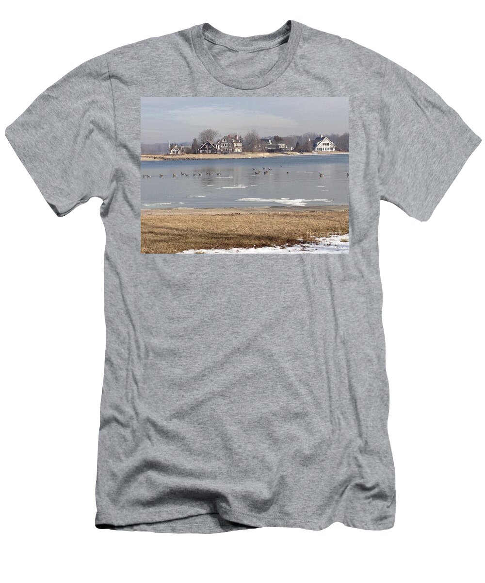 Winter T-Shirt featuring the photograph Time in New England by Beth Saffer
