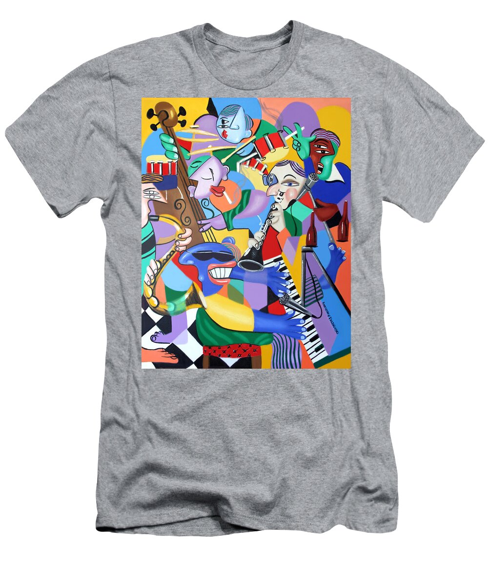 Toe Jam Framed Prints T-Shirt featuring the painting Toe Jam by Anthony Falbo