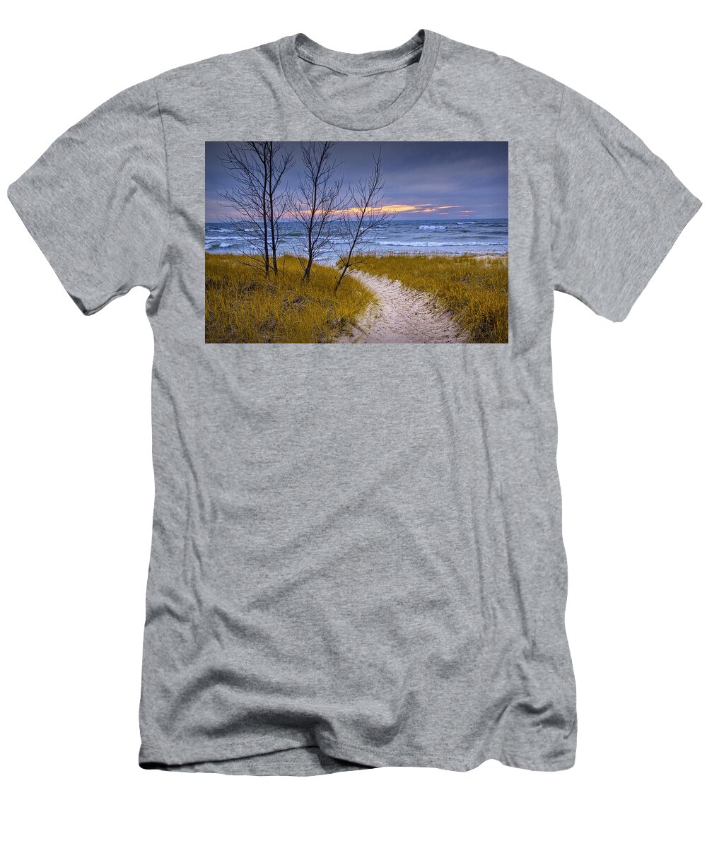 Art T-Shirt featuring the photograph Trail to the Beach by Randall Nyhof