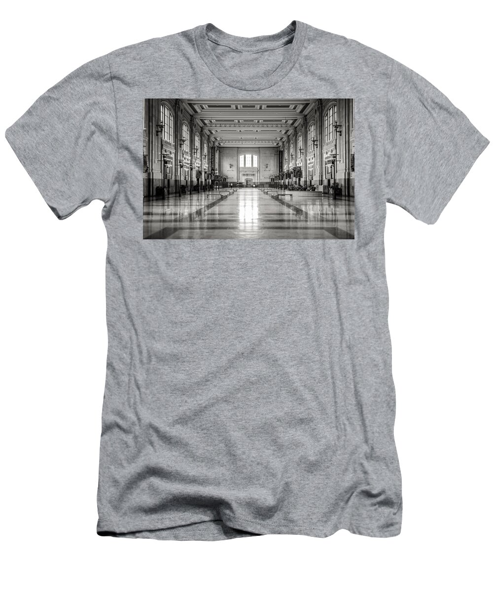 Train Station T-Shirt featuring the photograph Train Station by Sennie Pierson