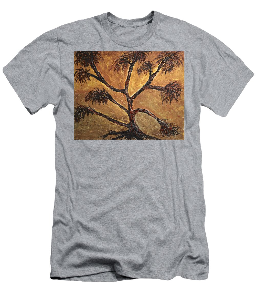 Tree T-Shirt featuring the painting Tree by Dick Bourgault