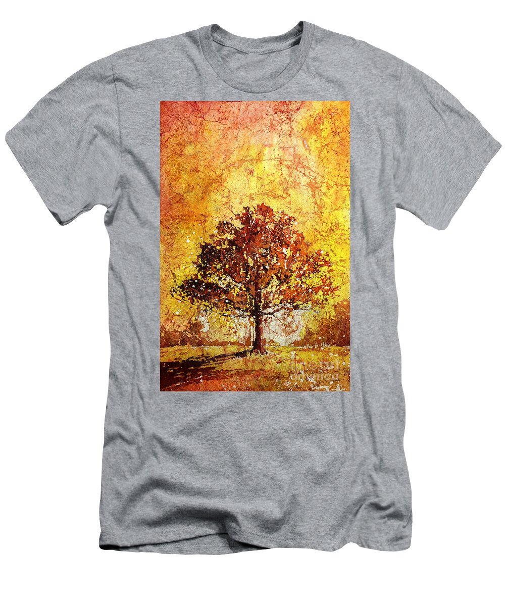 Art Society North Carolina T-Shirt featuring the painting Tree on Fire by Ryan Fox