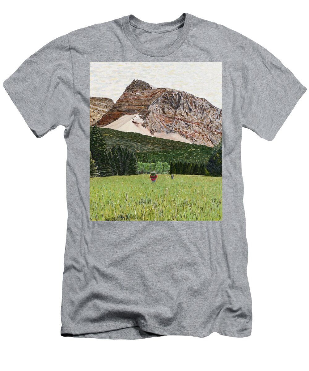 W T-Shirt featuring the painting Trip '78 by Richard Wandell