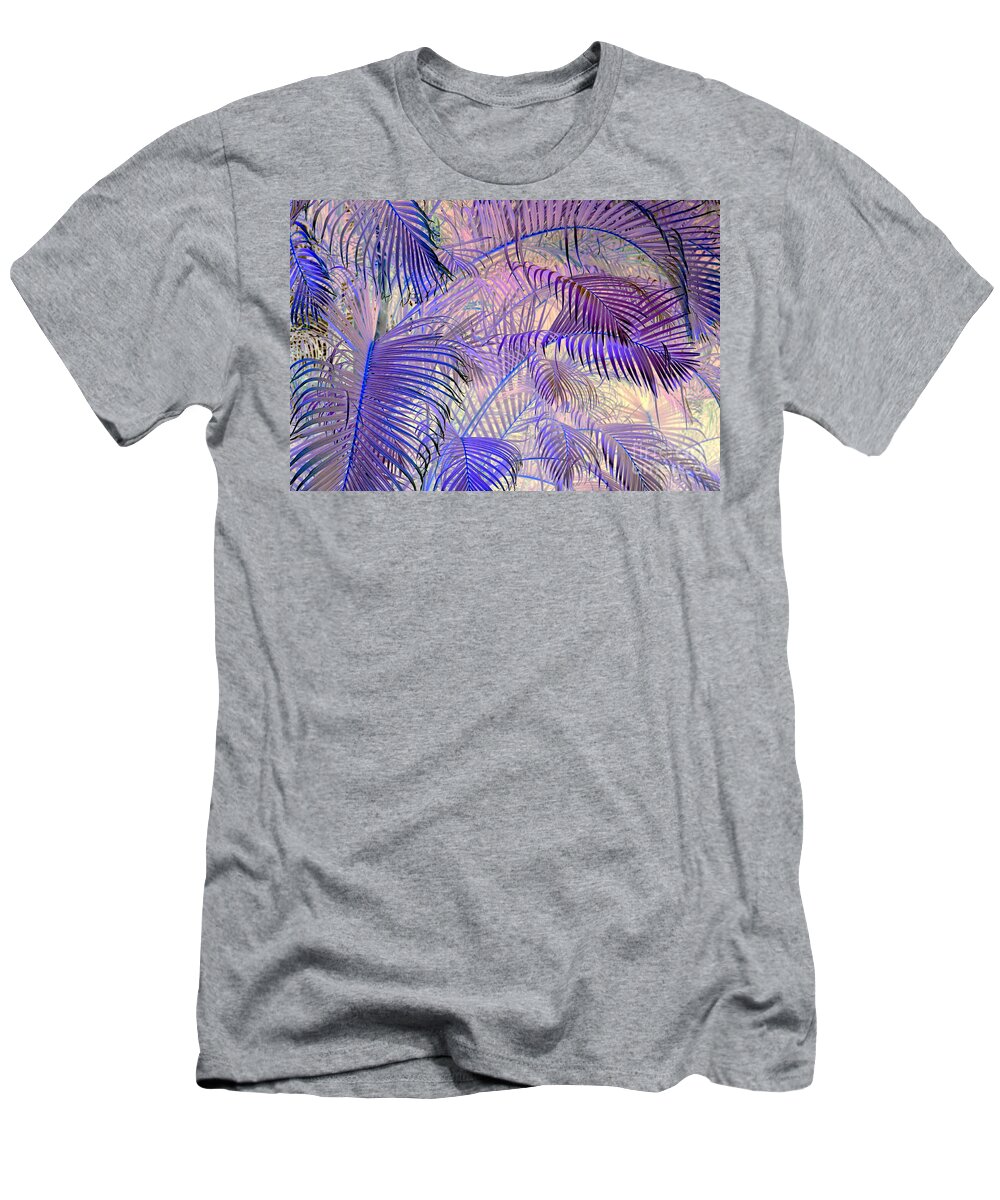 Palms T-Shirt featuring the photograph Tropical Embrace by Roselynne Broussard