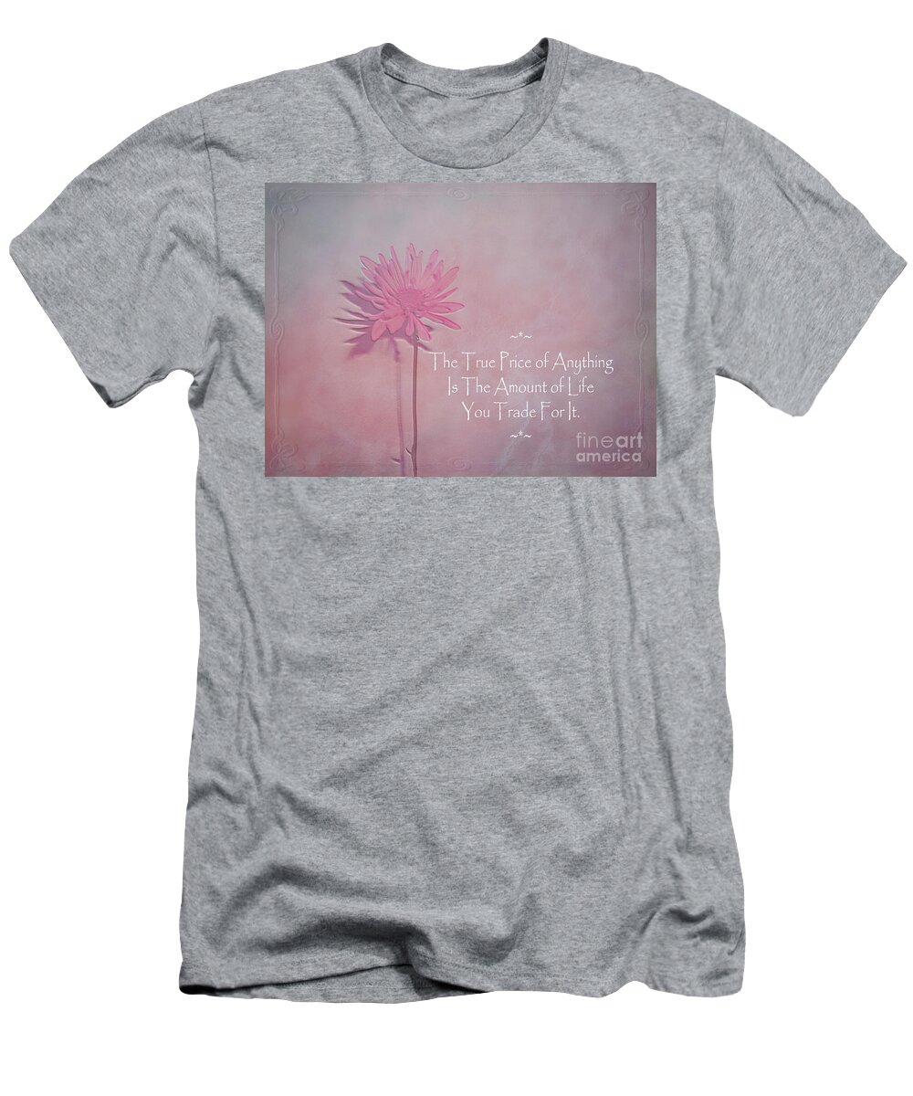 Floral T-Shirt featuring the photograph True Price by Adri Turner