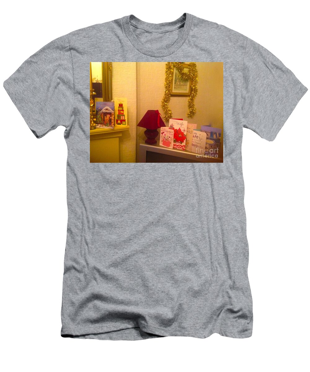 Xmas Cards T-Shirt featuring the photograph TV Xmas Cards by Joan-Violet Stretch