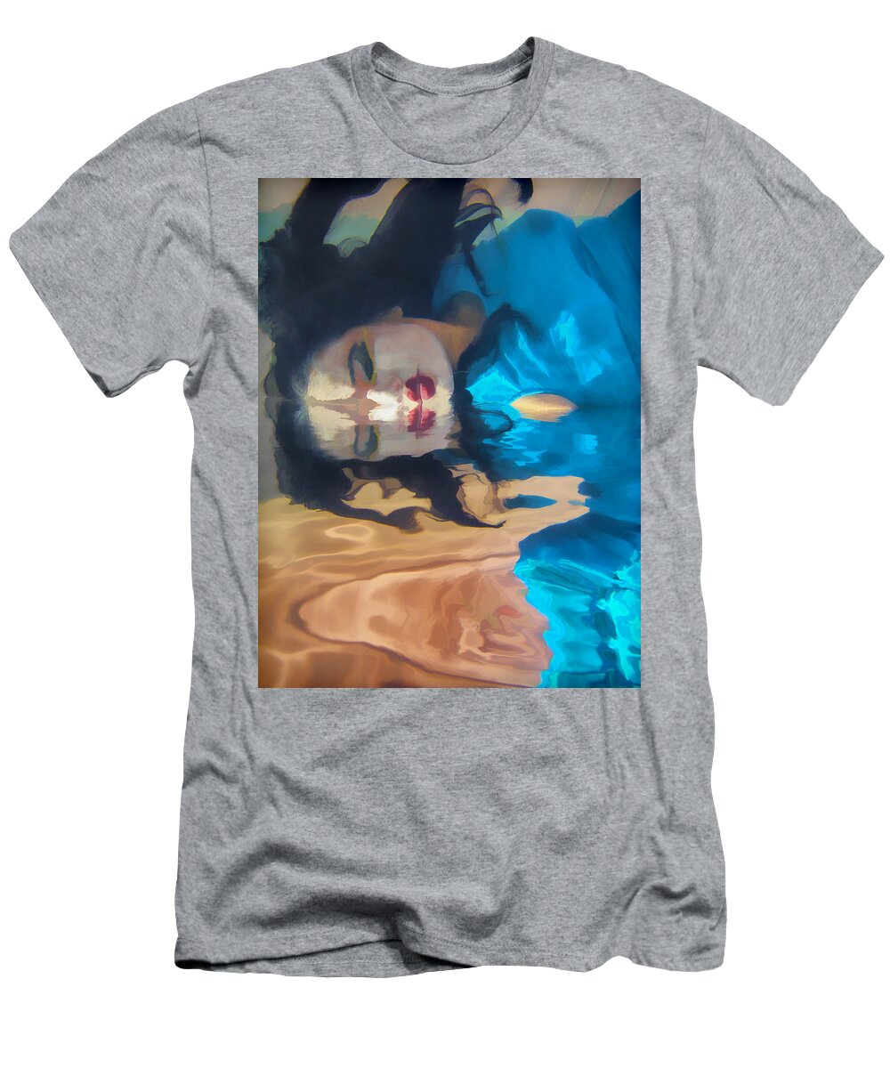 Underwater T-Shirt featuring the photograph Underwater Geisha Abstract 1 by Scott Campbell