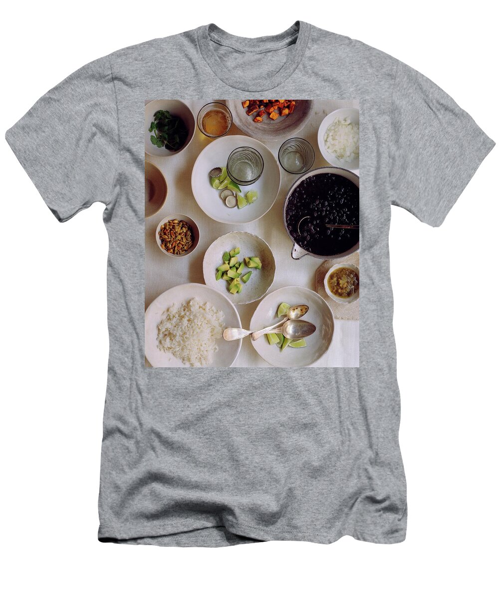 Fruits T-Shirt featuring the photograph Vegetarian Dishes by Romulo Yanes