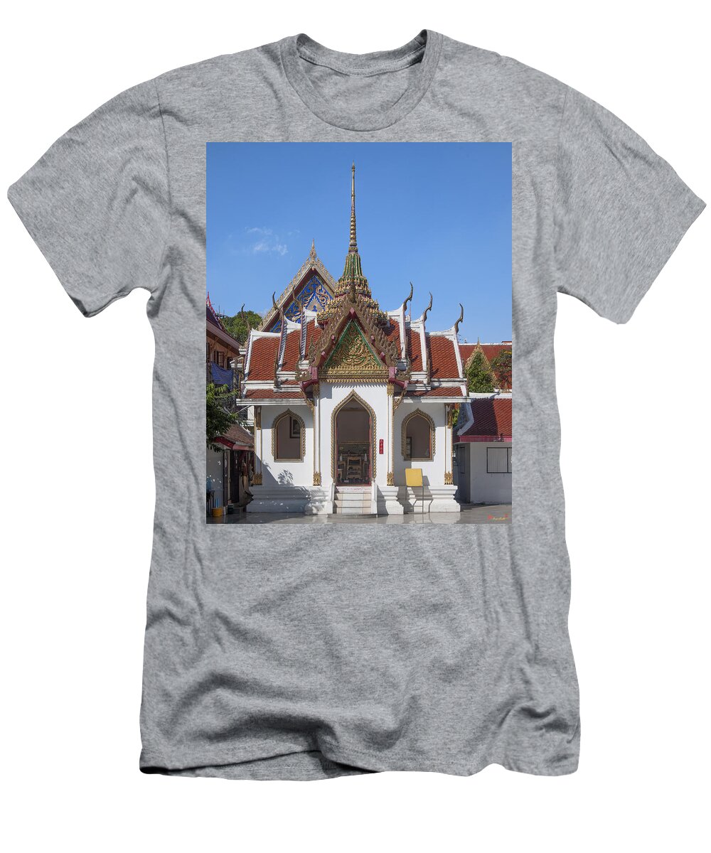 Temple T-Shirt featuring the photograph Wat Maha Pruettharam Four Gable Walls Temple DTHB024 by Gerry Gantt