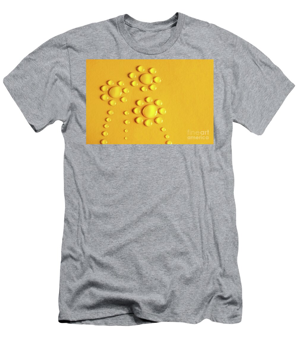 Abstract T-Shirt featuring the photograph Water Flowers by Carlos Caetano