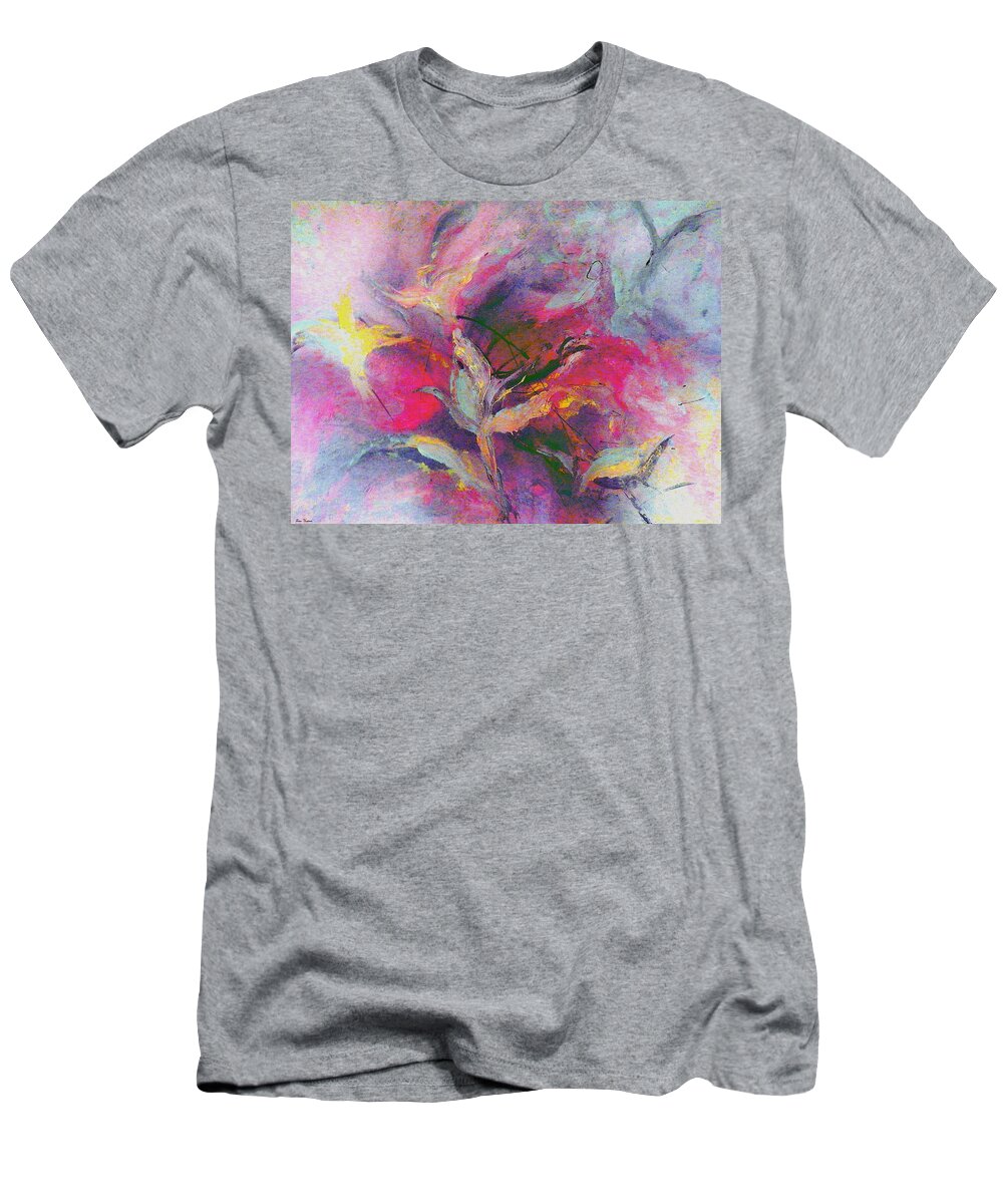 Bird T-Shirt featuring the painting What Do You See by Lisa Kaiser