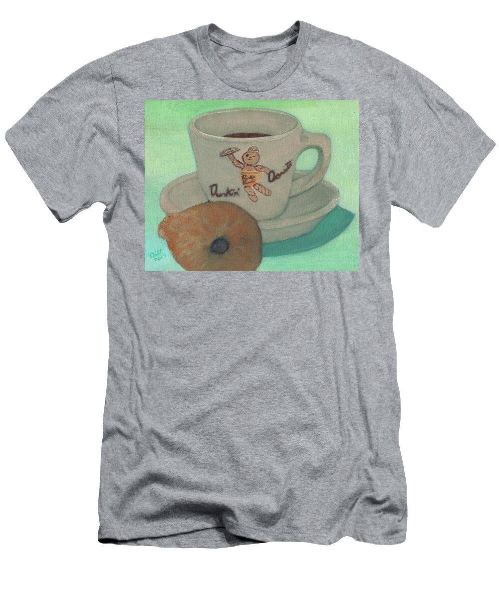 Coffee T-Shirt featuring the painting When Cars Had Fins by Cliff Wilson