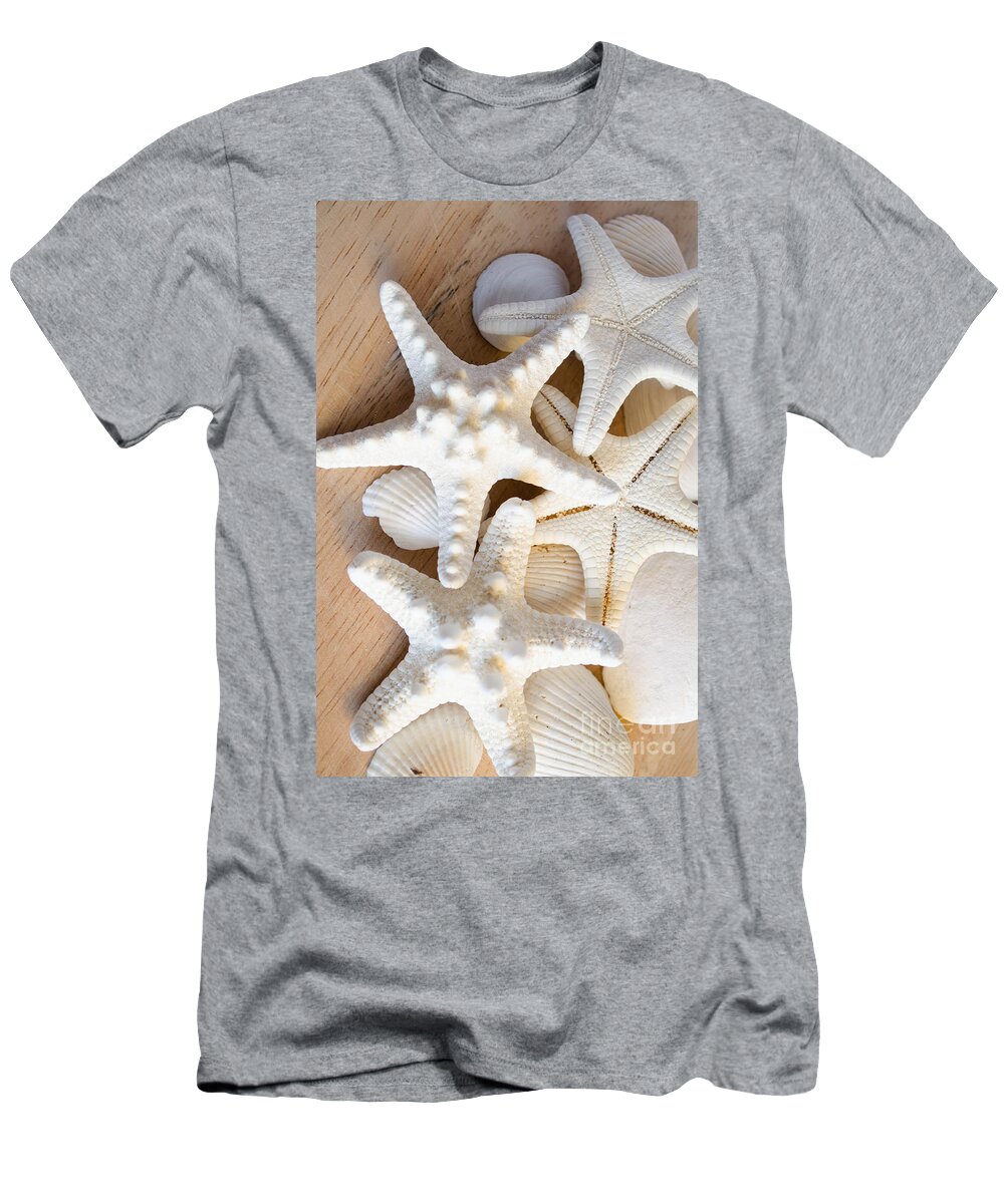 Starfish T-Shirt featuring the photograph White Starfish by Andrea Anderegg