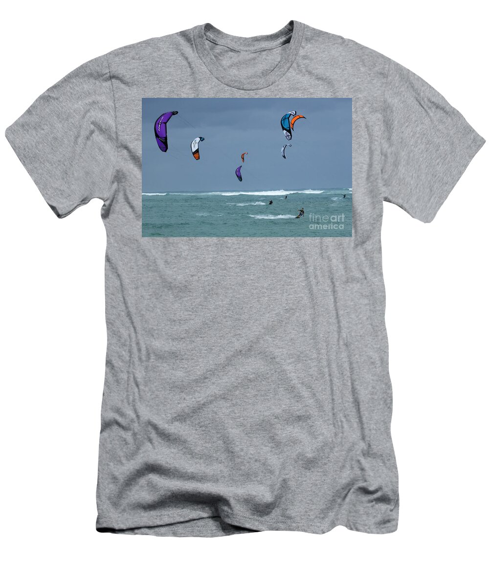 Surfing T-Shirt featuring the photograph Windsurfing Hawaii by Bob Christopher