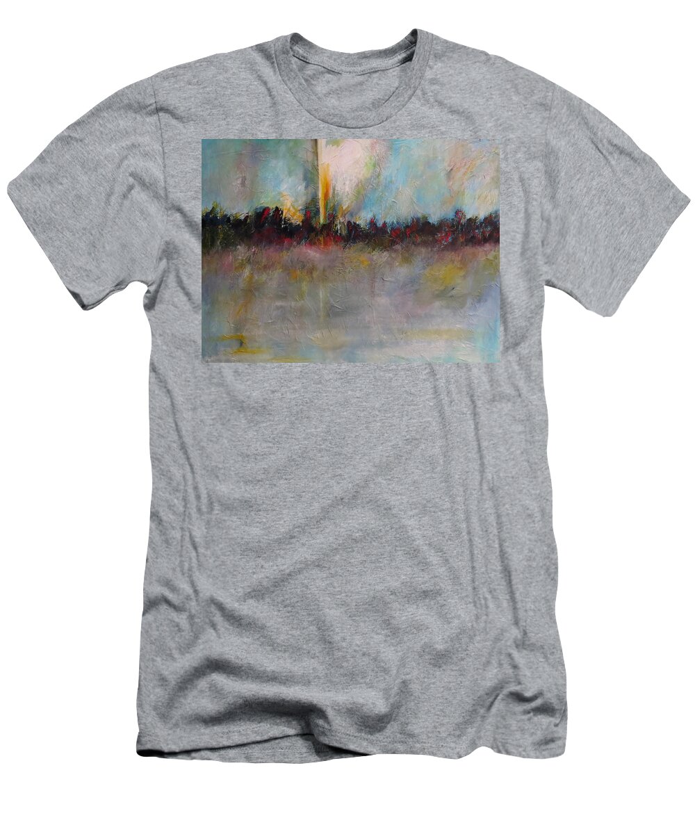 Abstract T-Shirt featuring the painting Wonder by Soraya Silvestri