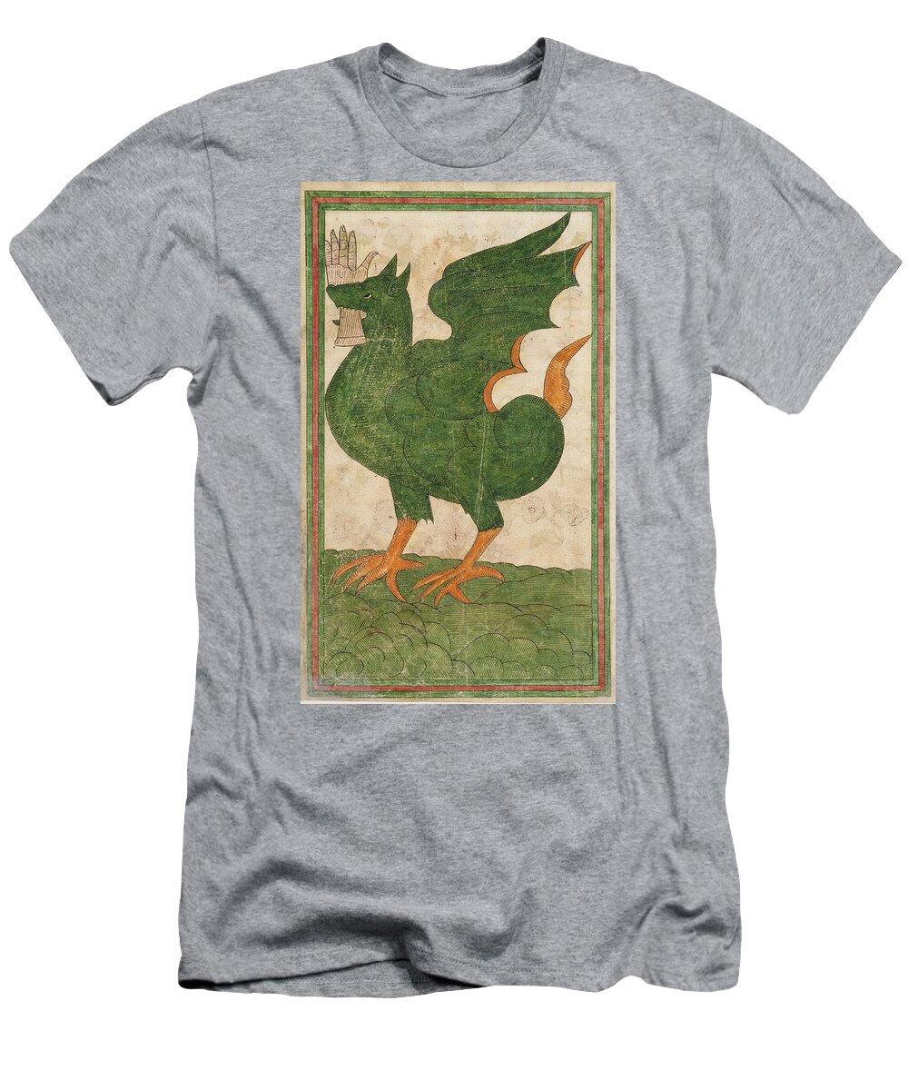 History T-Shirt featuring the photograph Wyvern, Legendary Creature by Folger Shakespeare Library