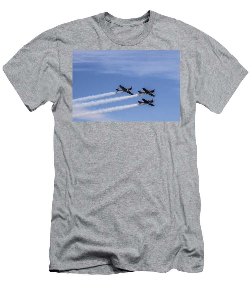 Www.cjschmit.com T-Shirt featuring the photograph Yak 52 TW by Three by CJ Schmit