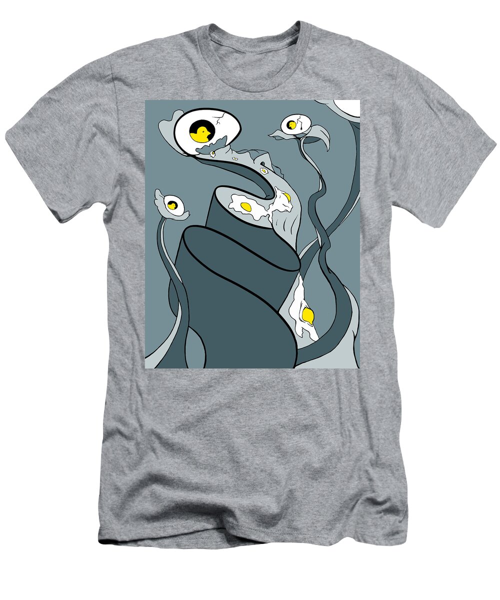 Coo Coo Ca Choo T-Shirt featuring the digital art Yoked by Craig Tilley