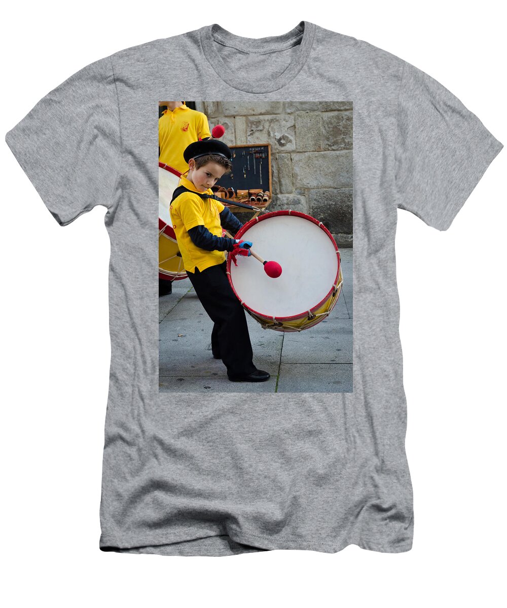 Viana T-Shirt featuring the photograph Young Drummer by Pablo Lopez