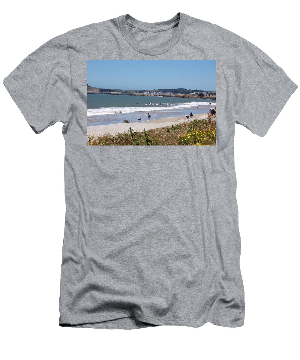 California T-Shirt featuring the photograph California Beach by Carolyn Donnell