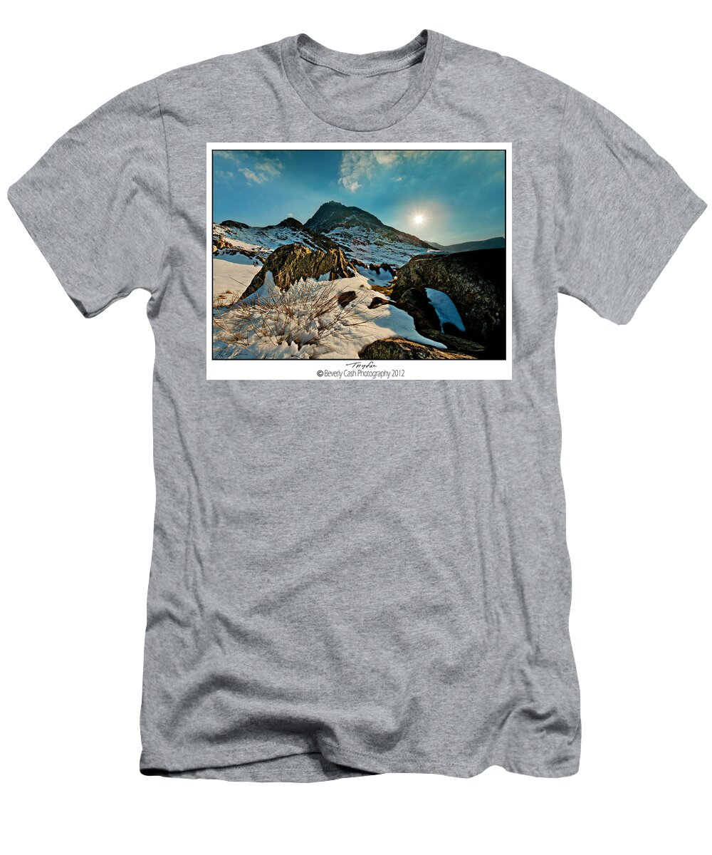 Snowdonia T-Shirt featuring the photograph Spring Snows at Tryfan by B Cash