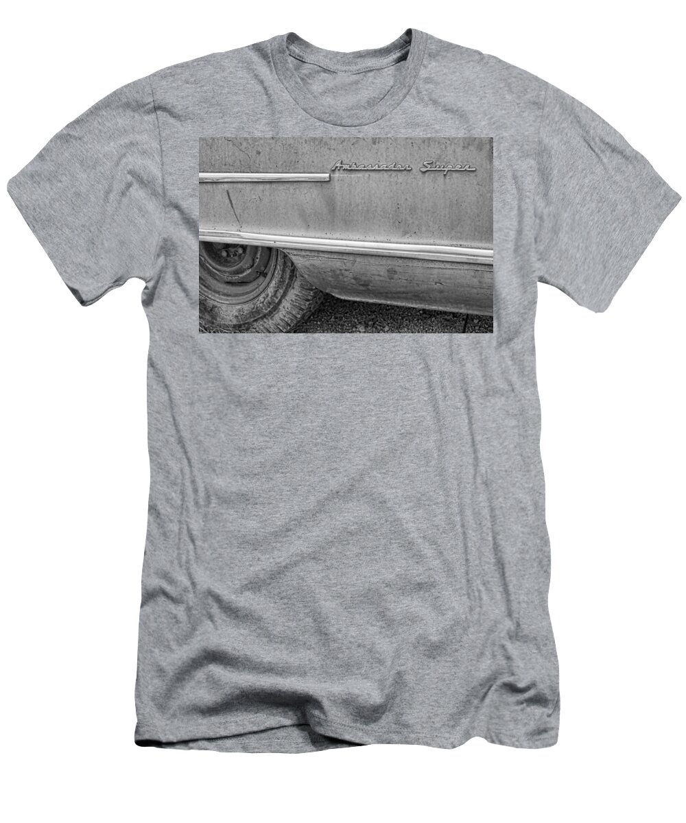 1951 T-Shirt featuring the photograph 1951 Nash Ambassador Side Logo by James BO Insogna