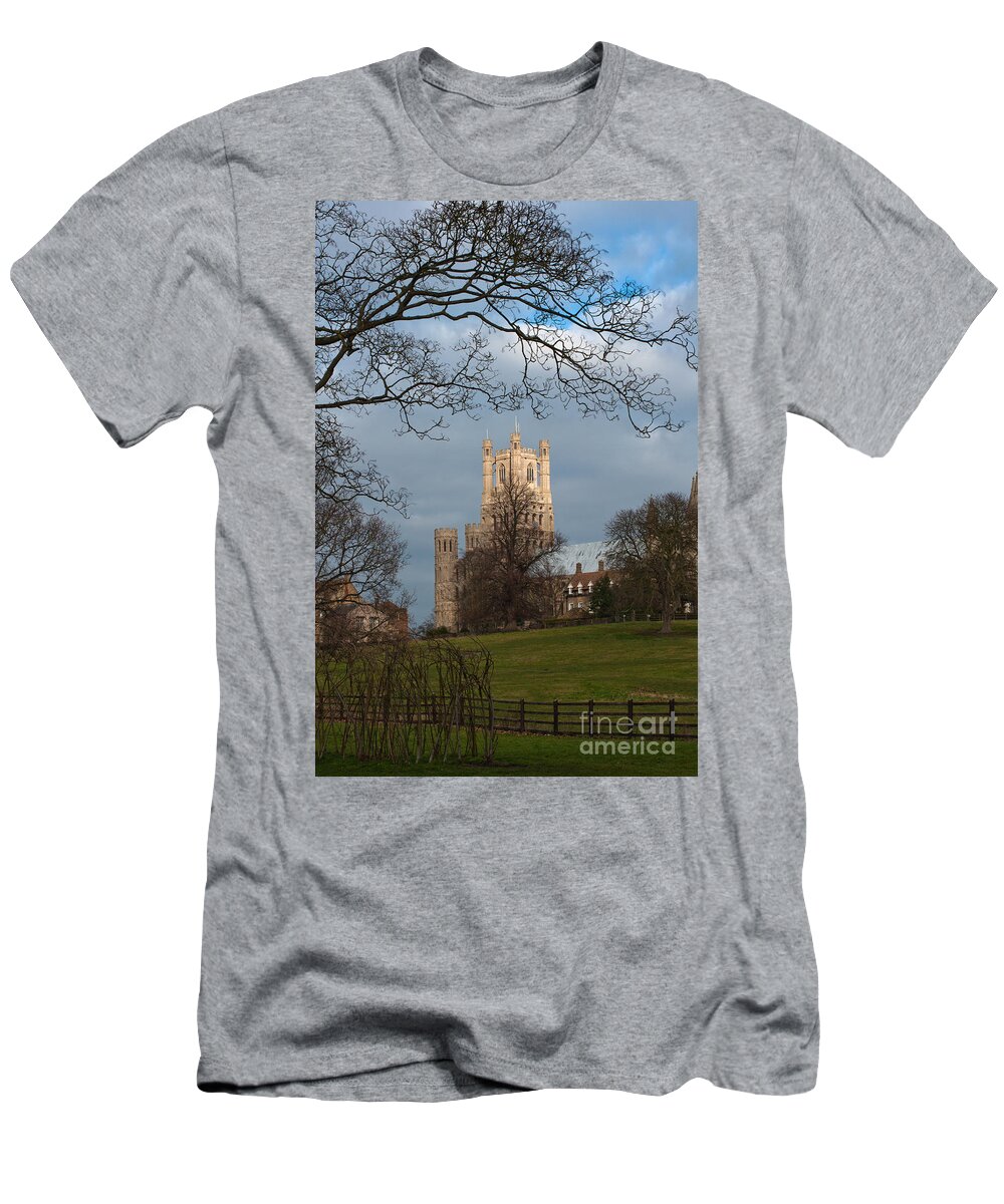 Ely T-Shirt featuring the photograph Ely Cathedral in city of Ely #1 by Andrew Michael
