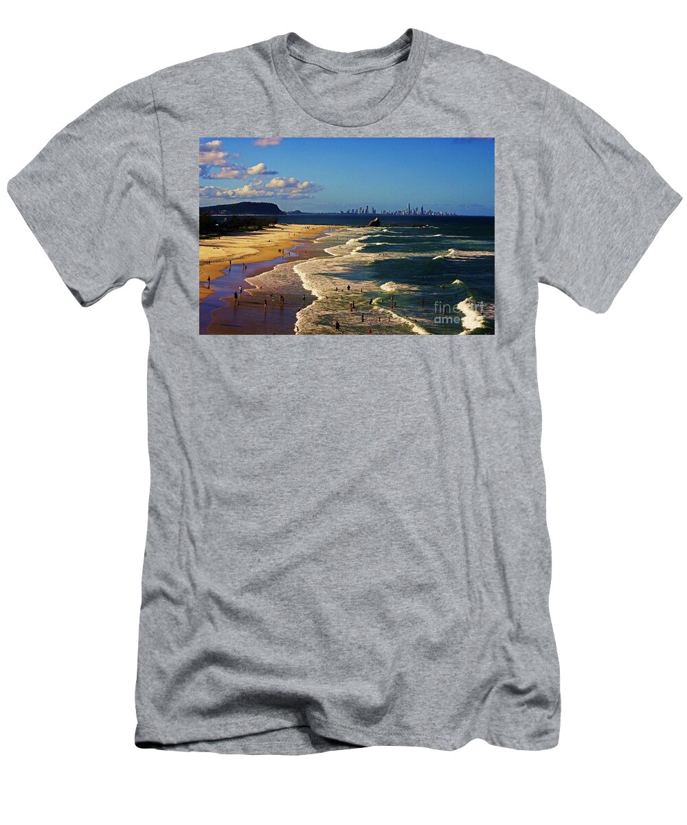 Queensland T-Shirt featuring the photograph Gold Coast Beaches #1 by Blair Stuart
