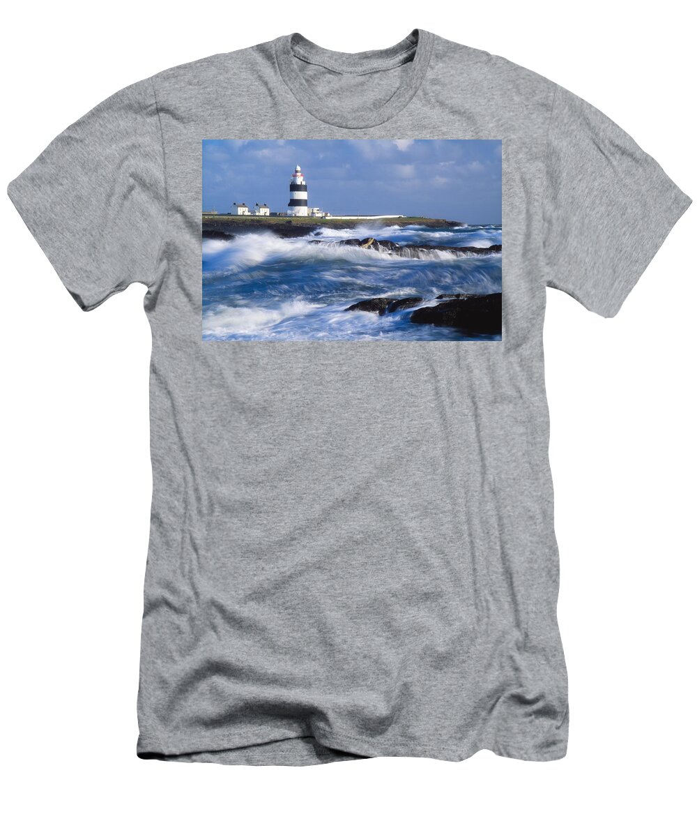 Coast T-Shirt featuring the photograph Hook Head, County Wexford, Ireland #1 by Richard Cummins