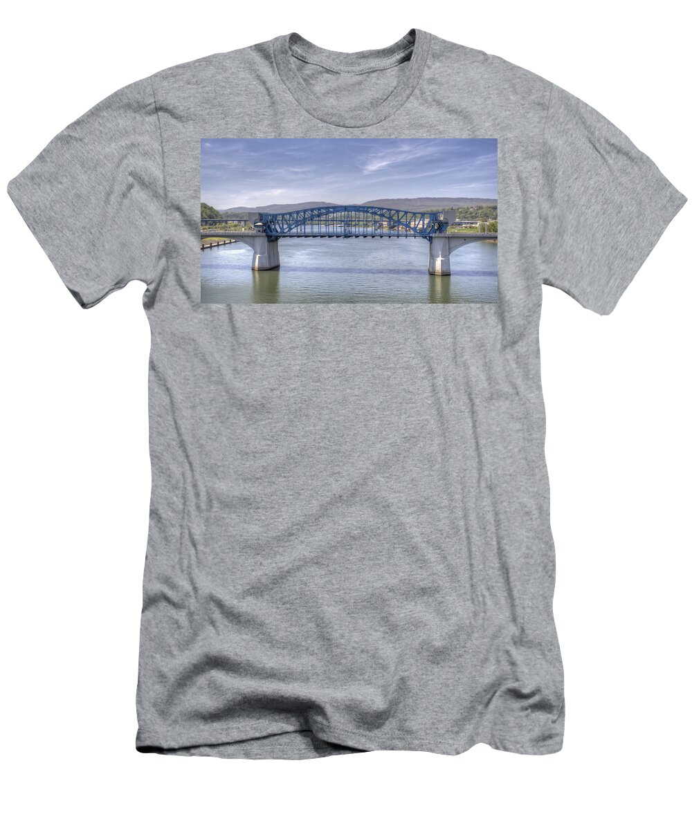 Chattanooga T-Shirt featuring the photograph Market Street Bridge #1 by David Troxel