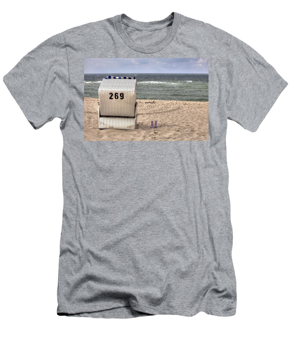 Beach Chair T-Shirt featuring the photograph Hoernum - Sylt #3 by Joana Kruse