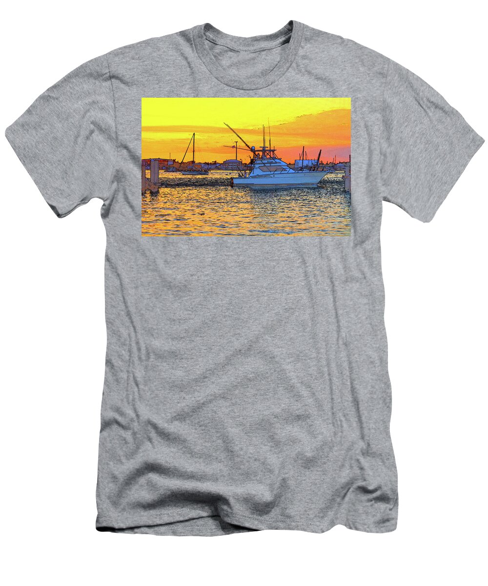  T-Shirt featuring the photograph 57- Sunset Cruise by Joseph Keane