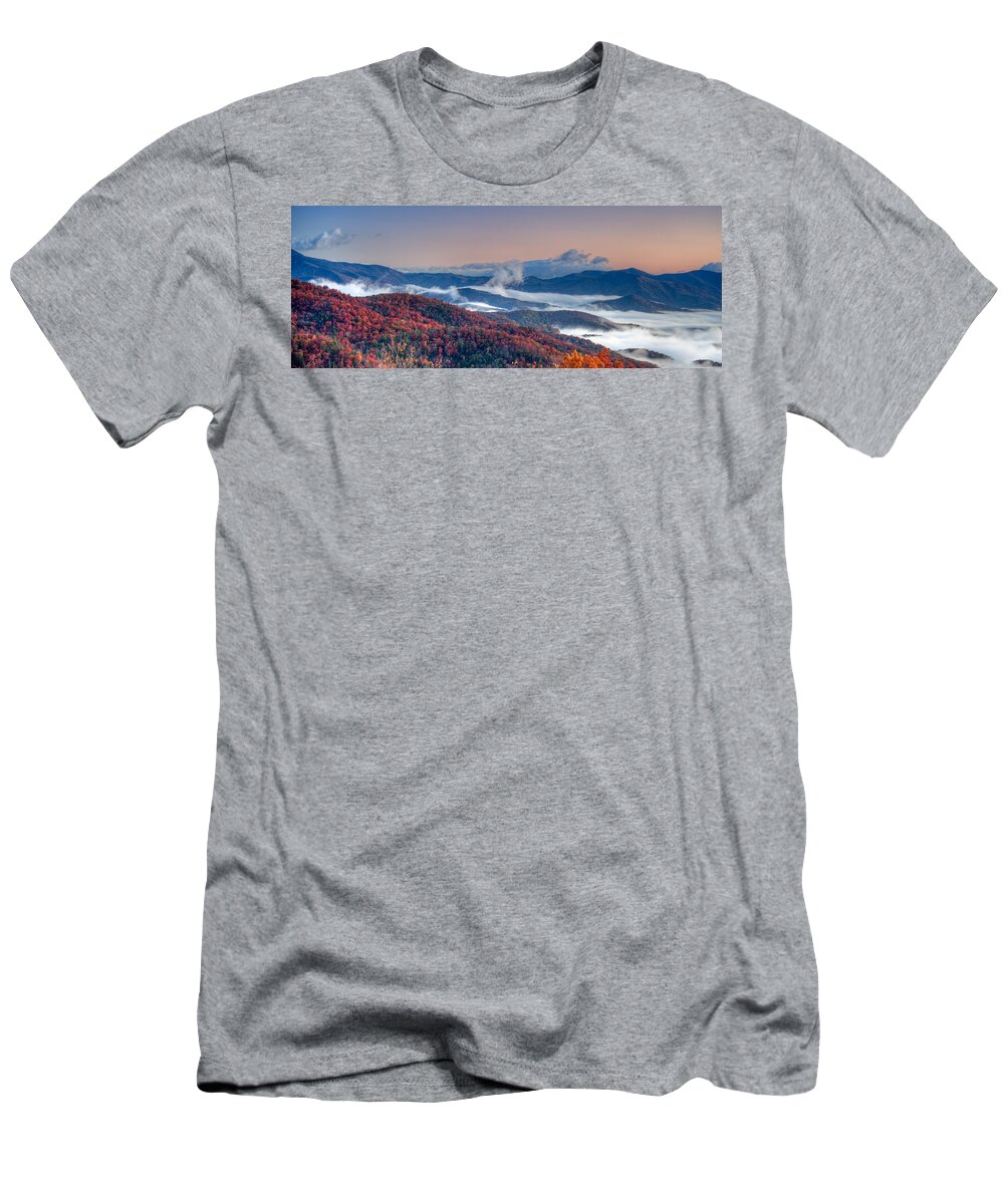 Autumn T-Shirt featuring the photograph Above the Clouds by Joye Ardyn Durham