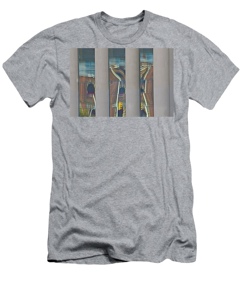 Abstract T-Shirt featuring the photograph Abstract Reflection 34 by Richard Henne