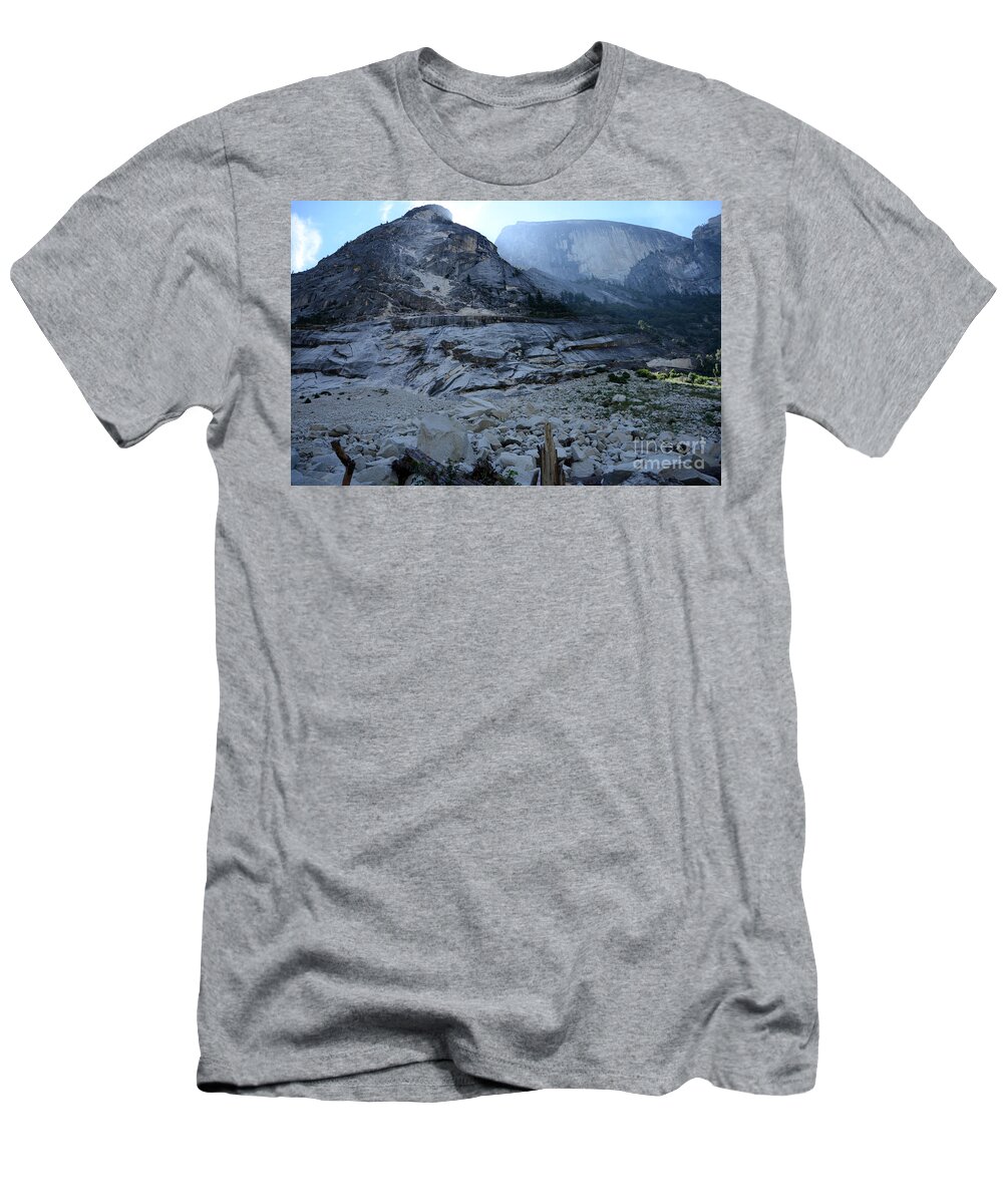 Ahwiyah Point Rockfall T-Shirt featuring the photograph Ahwiyah Point Rockfall by Cassie Marie Photography